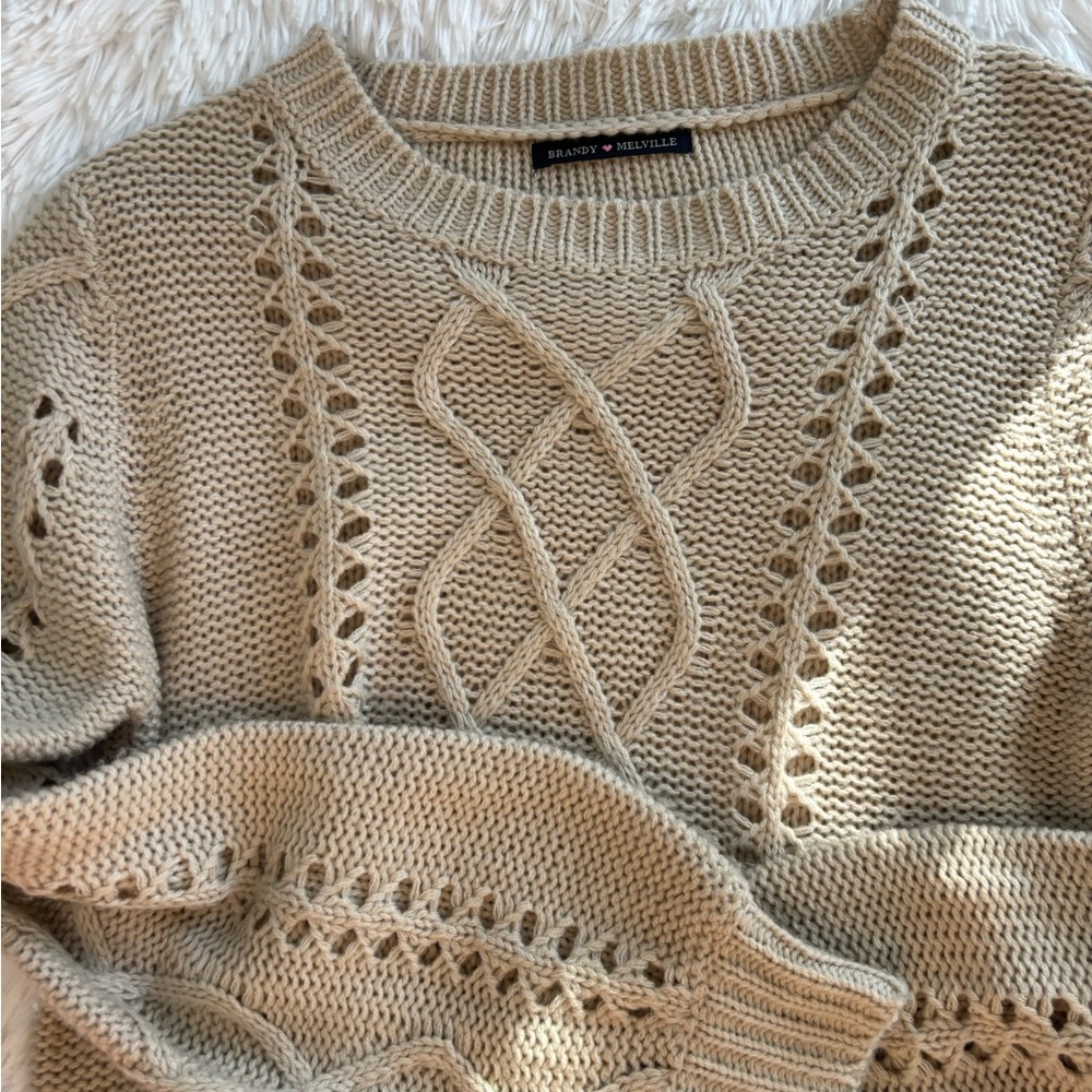 Brandy Melville sweater! super cute and cropped!